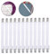 12Pcs Bed Sheet Grippers, Adjustable Bed Sheet Holder Straps Bed Sheet Fasteners Elastic Cross Bed Sheet Clips (White)