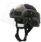 Airsoft Mich 2000 Quick Helm mit NVG Halterung und Schutzbrille.