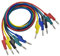 DollaTek Banana Plug to Banana Plug Cable, 5pcs Kit puntali elettronici 4mm Banana Plug Morbido Filo di Silicone Catasta di Test Cavo di prolunga 14AWG Set di Cavi multimetro