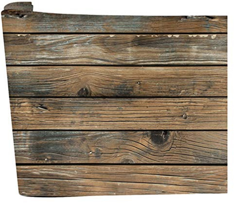 VOSAREA Rustic Wood Wallpaper Wood Plank Wallpaper Self Adhesive Removable Wallpaper Stick and Peel Faux Wood Wallpaper