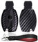 Kwak's Housse de Protection pour clé de Voiture Modèle de Fibre de Carbone de Cas de clé de PC Compatible pour clé de Voiture Mercedes Benz avec Porte-clés