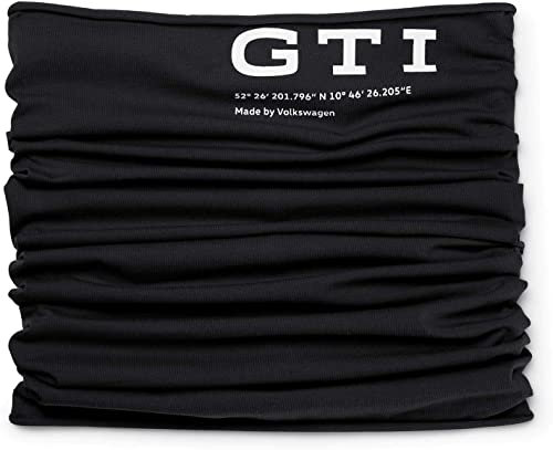Volkswagen 5HV084303A041 Multifunktionstuch GTI Schal Tuch Allrounder Loop Kopftuch Schlauchschal Halstuch, Schwarz