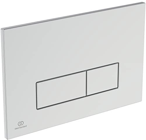 Ideal Standard R0122AA Oleas WC Betätigungsplatte, 2-Mengen-Spültechnik, Chrom