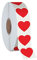 1200 Stück rote Herz-Aufkleber mit Perforationslinie auf Rolle, Verwendung für Valentinstag, Preislisten, Blutspenden, Arztpraxen, Lehrer und Klassenzimmer, Lesezeichen (2 cm Durchmesser)