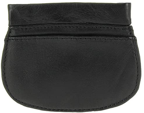 KARL LOVEN Porte Monnaie Noir Homme en Cuir Slim Léger Carte Bancaire Monnaie Billet