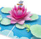 Sharonlily Libelle und Lotus Pop Up Karte, 3D Lotus Blume Karten, Seerose Pop-Up Karte für Geburtstag, Jahrestag, Muttertag, Dankeschön, Glückwunsch, alle Anlässe