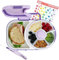 GoBe Kinder-Lunchbox – wiederverwendbarer Snackbehälter mit 5 Fächern und Deckel | BPA- und PVC-frei | spülmaschinenfest | kein Verschütten, auslaufsicher