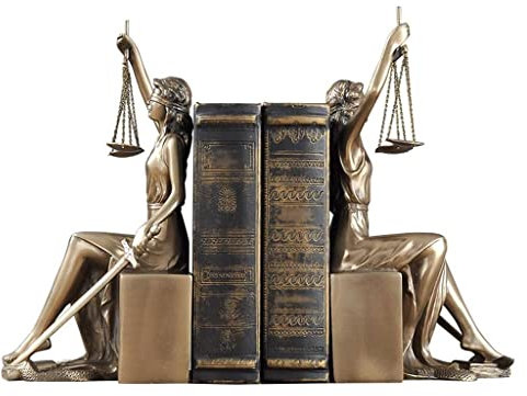 Serre-Livres Serre-Livres décoratifs Bronze Retro Goddess of Justice Serre-Livres, Serre-Livres for étagères, Bouchons de Livres en métal Lourd Décor for Bureau, Maison, Salon Presse-Livres
