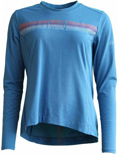 Zimtstern Damen Fahrradtrikot TrailFlowz Blue Steel M