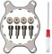 Xiatiaosann AM4 AMD Montagehalterung Kühler Wasser Serie Kit, CPU Kühler Lüfterhalterung für Corsair Hydro H55 H75 H80I V2 H100i V2 H115i H90 H105, mit Schraubendreher