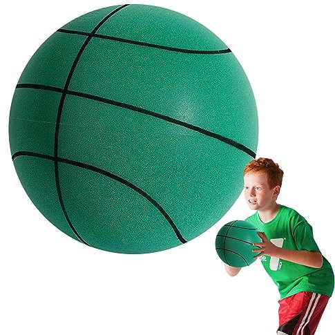 Bouncing Mute Ball, Indoor Silent Basketball, Schaumstoffball, Silent Basketball Indoor, Trainings Basketball Größe 7, 5, 3, Small Training Toy Foam Basketball, High Density Elastic Mute Bouncing Ball