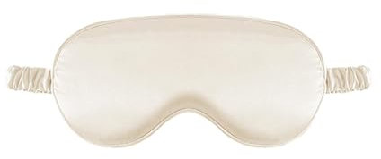 Seiden Schlafmaske, Augenmaske aus echter natürlicher reiner Seide mit verstellbarem Riemen, Augenmaske zum Schlafen, Verdunkelung Schlafbrille für Reisen, Zuhause, Büro