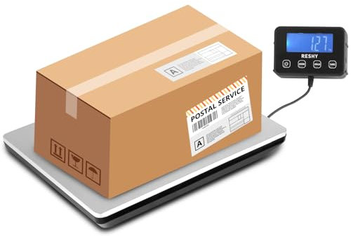 QWORK® Portowaage 440 lbs / 200 kg, Paketwaage, kofferwaage, Batterien nicht enthalten, für Unternehmen, Gepäck, Büro