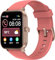 TOOBUR Smartwatch für Damen mit Telefonfunktion, 1,8 Fitnessuhr mit 100 Sports, 24/7 Puls, Schrittzähler und Fitness-Tracker, IP68 Wasserdicht für Schwimmen, Kompatibel Android iOS, Rot