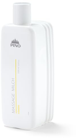 Pino Massage Milch Lemon-Zitrone | Belebend und Vitalisierend | Erfrischender Duft | 1.000 ml