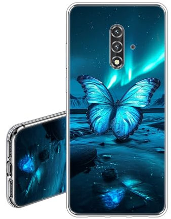 JEZSTHAI Handyhülle Kompatibel mit Blackview BV5200 Hülle Silikon Dünn Weiche Fallschutz Stoßfeste Kratzfeste Durchsichtige TPU Schutzhülle mit Aesthetic Muster Schmetterling