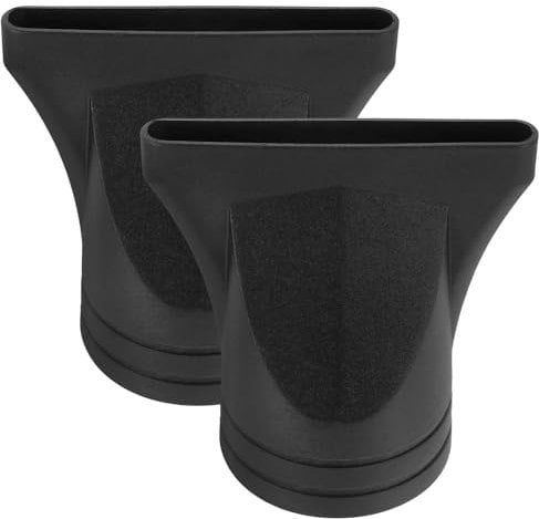 2 Pezzi Nero Tipo Non Generale Salone Asciugacapelli Ugello Di Ricambio Plastica Stretta Concentratore Asciugacapelli Larghezza Ugello di Ricambio per Diametro 4,5 cm, Ugello di Attacco Asciugacapelli