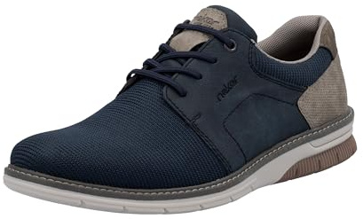 Rieker Herren Schnürhalbschuh in blau