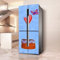 HD DIY Fridge Sticker,Fridge Wraps Kitchen Fridge Stickers Cover Full Doors,Full Covering Door Fridge Covers Decor,Freezer Skins Wall Stickers for Kitchen Decal,Oil Painting Love Balloon Butterfly(L: