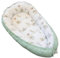 Leanbe Babynest 90x50 cm – Nestchen für Neugeborene aus Baumwolle & Polyester – Kuschelnest fürs Baby, ideal für Herbst & Winter – Babybett für Indoor & Outdoor (MINT)