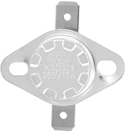 Spacnana KSD301 250 V 15a Interruttore Termostato, Interruttore del Driver di Calore Stabile per 5 STC Controllo S Stufe per Elettrodomestici Cucina (65℃)