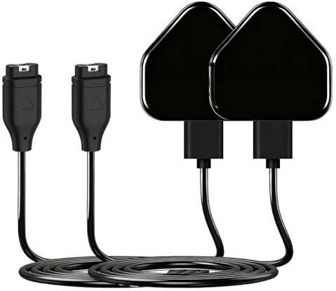 Charger for Garmin Watch Charger Cable(1m-2 Pack)- Watch Charging Lead Lay-flat for Vívoactive 6/5/4S/3, Forerunner 970/570/965/265/165/935/945/45S/245 Music, Fenix 8/7/6/5/4, Venu 4/3/2, Instinct 3/2