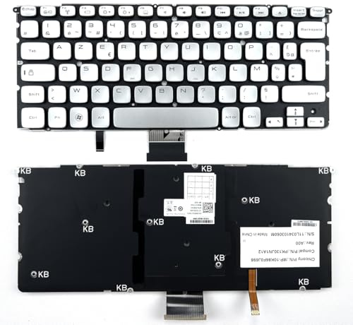 COMOLADO Tastiera per computer portatile retroilluminata francese per Dell XPS 14Z 15Z L412 L512Z L511Z P42G Layout Azerty MP-10K86F0J698