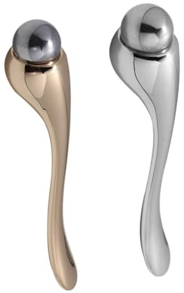 ULTECHNOVO 2 Stück Praktischer Augencreme Applikator und Augenmassage Sticks aus Hochwertigem Material Ergonomisch Geformt für Lifting Straffung und Effektive Pflegeanwendung bei Gesicht und