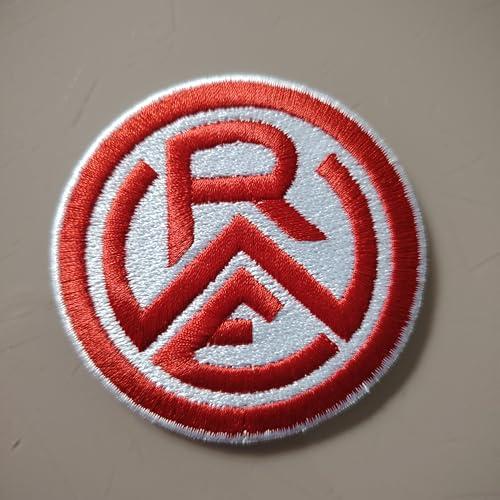 2stk Rot weiss Essen Aufnäher Patch Football Fussball Soccer Club Iron on bügelbild aufbügler Badge Team logo