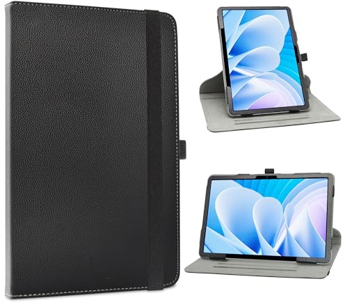hülle für DOOGEE T40,360°Drehbarer Stand Cover Premium Schutzhülle Tasche Etui mit Ständerfunktion Case für DOOGEE T30 Pro/T30 Ultra/T30s 11 Zoll Tablet,Schwarz