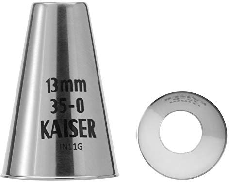Original Kaiser Lochtülle 13 mm, Spritztülle, Edelstahl rostfrei, falz- und randfrei