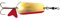 DAM Raubfischköder zum Spinnfischen Effzett Standard Spoon, Größe/Gewicht/Farbe:6.5cm / 30g / Silberfarben-Goldfarben