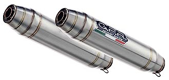 GPR y.72.De Doppelendrohr zugelassen mit Verbindungsstück für Yamaha YZF 1000 R1 2004/06, Deeptone Edelstahl