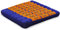 livasia Sitzkissen Stuhlauflage groß - 50x50x6cm - Bodenkissen Indoor/Outdoor, Meditationskissen Yogakissen, Stuhlauflage für Palettenmöbel, Steppkissen für Stuhl und Bank (Blau/Gelb)