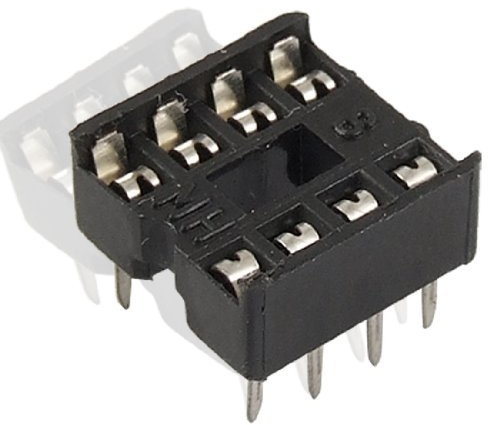 DealMux 10 x 8 pin DIP IC socket adapter, Schwarz, Solder Terminals, Physisch, DIP-Schalter, Adapter
