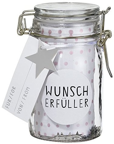 Räder Herzstücke Geschenkglas Wunscherfüller