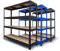 Floordirekt Weitspannregal - Schwerlastregal - Lagerregal - Kellerregal - Steckregal - Traglast bis 1500 kg (177 x 200 x 60 cm, Schwarz)