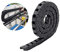 R18 10X10mm 1M Black Plastic Flexible Drag Chain Plastic Towline Drag Chain Cable Carrier for 3D Printer and CNC Machines (Non-openable)
