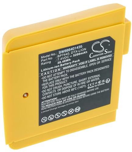 vhbw Akku Ersatz für Fluke DTX-LION | BP7440 für Messgerät (5200 mAh, 7,4 V, Li-Ion)