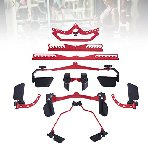 DYK&NX Heavy Duty Lat Pull Down Bar, V Shaped Pull Down Bar for Cable Crossovers, Flies, Press, Curls, Extensions - Fits On Cable Machine, Multi Gym or Crossover Machine