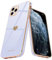 Teageo for iPhone 11 Pro Case Cute Heart Pattern for Women Girls Slim Luxury Bling Plating Soft TPU Anti-Scratch Shockproof Bumper Phone Case for iPhone 11 Pro, Purple