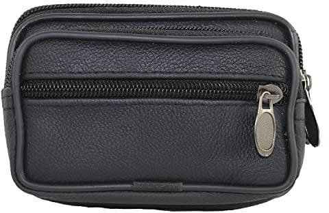 Hüfttasche Gürtelbörse Gürteltasche Bauchtasche Portemonnaie Geldbörse Echt Leder in Schwarz oder Braun