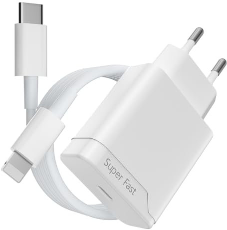 BENSN Schnellladekabel und Schnellladegerät Kompatibel mit iPhone 12 12 Pro 12 Pro Max 12 Mini 13 14 11 SE iPad, 20W USB C Netzteil Stecker Adapter Ladegerät Fast Charger