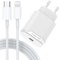 BENSN Schnellladekabel und Schnellladegerät Kompatibel mit iPhone 12 12 Pro 12 Pro Max 12 Mini 13 14 11 SE iPad, 20W USB C Netzteil Stecker Adapter Ladegerät Fast Charger