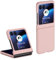 Topme Hard Skin Phone Case for Motorola Moto Razr 40 Ultra 6.9, Polycarbonate Shockproof Protect Cover Holster Sleeve - Pink
