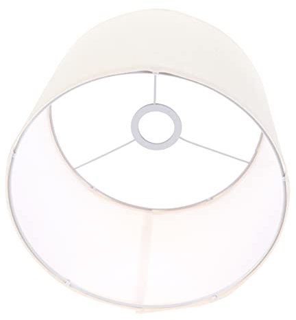 LIFKOME Abat-jour En Tissu Appliques Murales Suspendues Couvercle De Lampe De Table Abat-jour De Lampe De Table Décor Rétro Nuances De Lustre Lampadaire Le Fer Veilleuse E27 Blanche