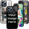Personalised Case for iPhone 14 Pro, Custom Add Image, Photo, Text -Toughened Glass panel with shockproof TPU Rims | Optional Glow in the Dark | Custom Phone Case-1 image