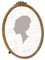 Sunlit Vintage Bilderrahmen 20,3 x 25,4 cm, oval, antiker Bilderrahmen mit Glasfront, Bronzerose