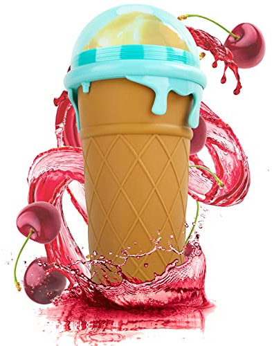 Taza mágica para hacer granizados, para exprimir, para exprimir, para batidos caseros, para hacer granizados para niños, para hacer batidos de bricolaje (1 café, 500 ml, patrón B)