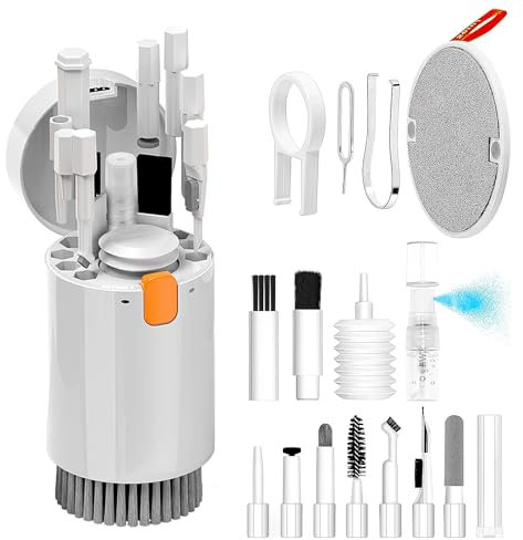 Laptop Screen Keyboard Cleaner Kit, 20 in 1 Multi-Tool Cleaning kit for MacBook, iPad, iPhone, Airpods, Phones, Tablet, Computer, PC Monitor,TV Camera Len, With Blower